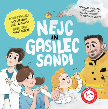 Slikanica Nejc in gasilec Sandi